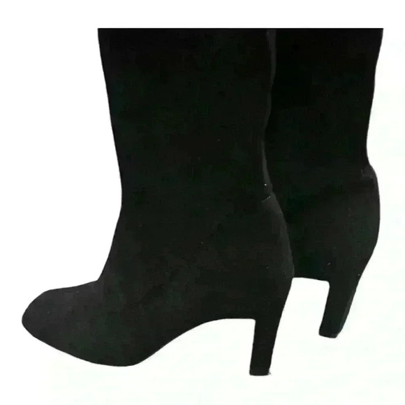 French Connection Charli Over-the-Knee Square Toe Heeled  Boots, Size 7 - Picture 4 of 5